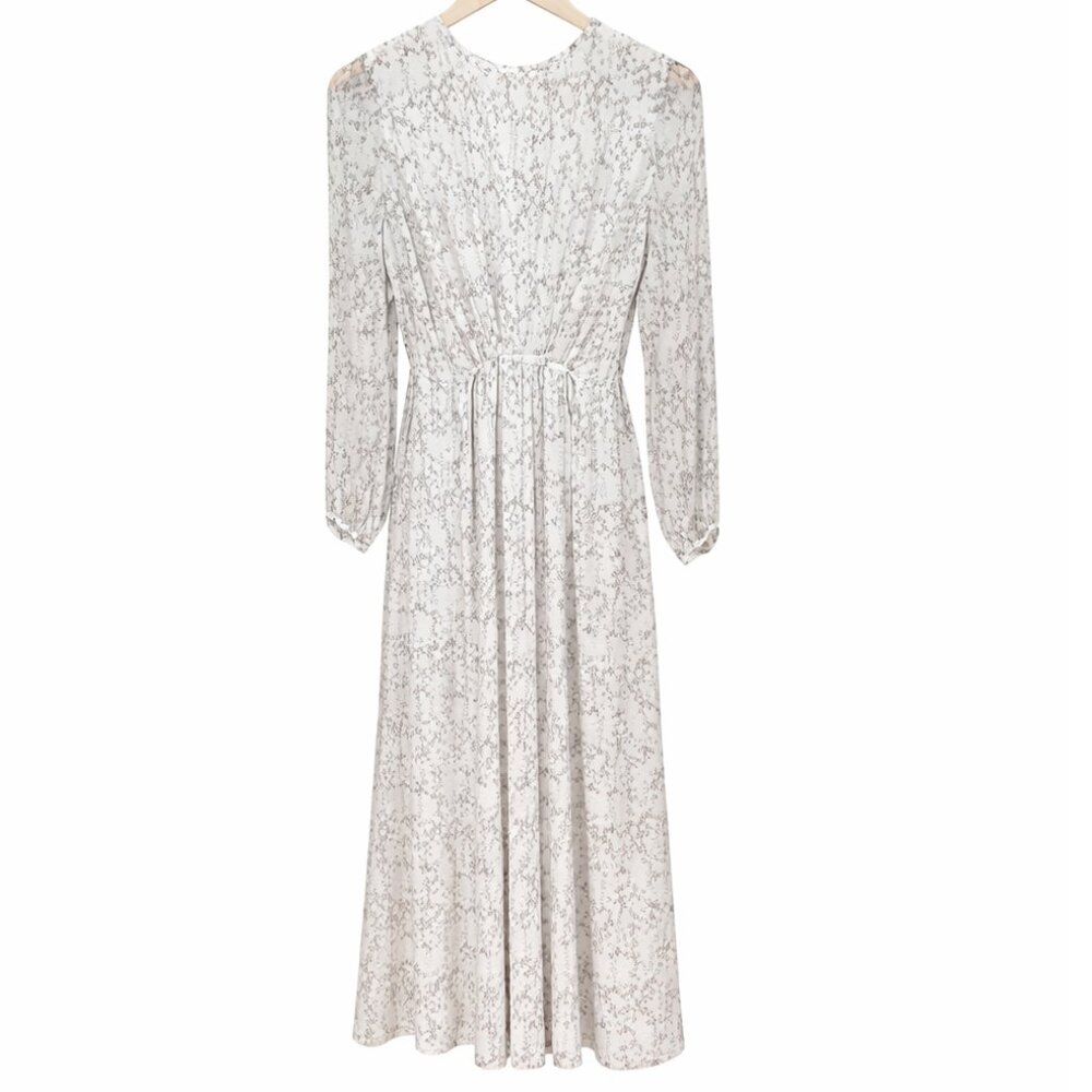Adam Lippes Antique White Bleeding Hearts Silk Long Dress - Picture 6 of 13